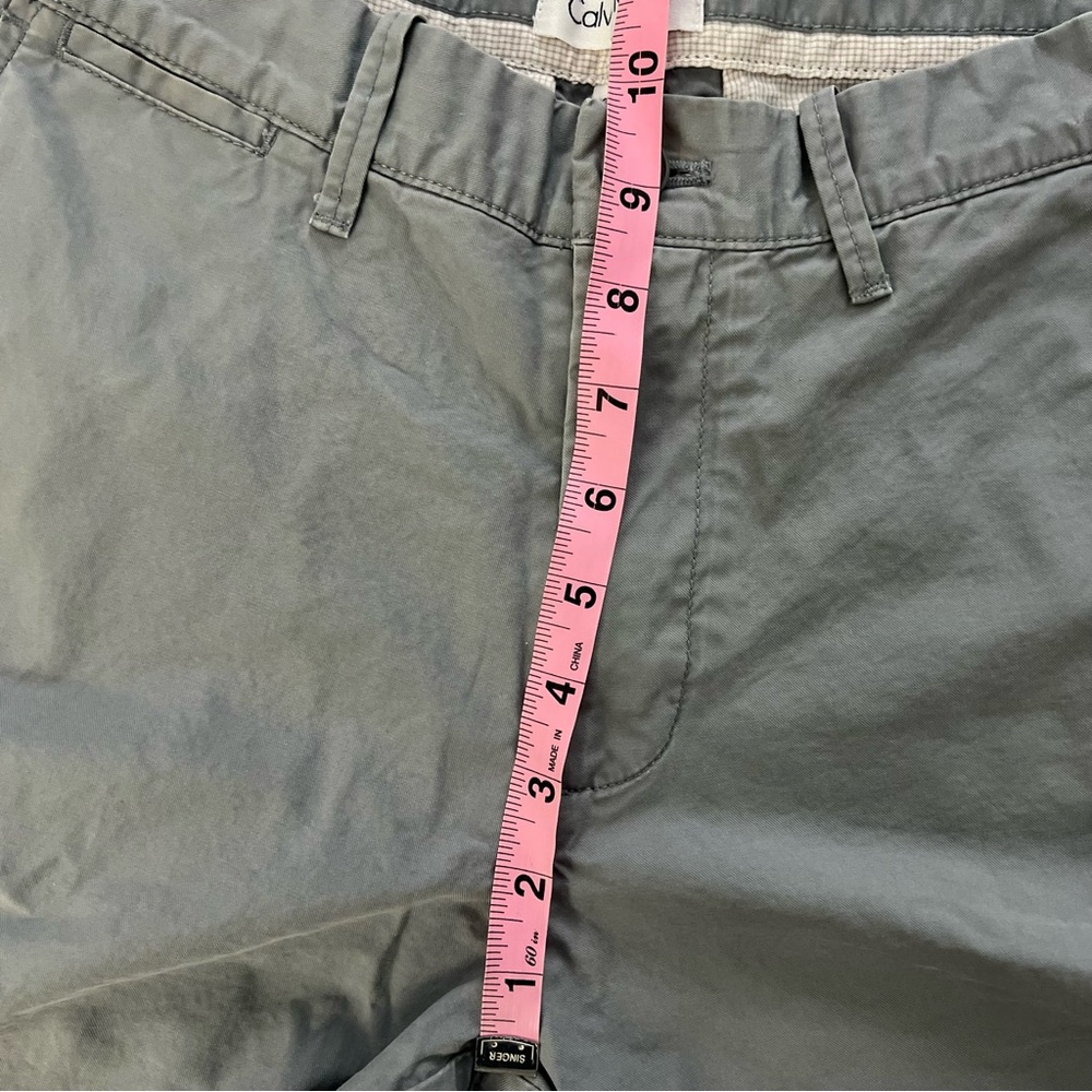 Men's Calvin Klein Gray Cotton Dress Pants Size 30x29 - Picture 10 of 11